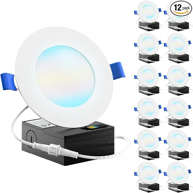 Sunco Lighting 4-Inch Slim LED Recessed Lights