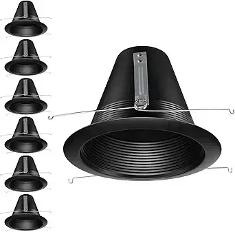 TORCHSTAR Deep-Baffle Black Trim Recessed Light (1)