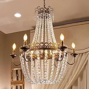 Wellmet 5-Light Empire Crystal Chandelier (1)