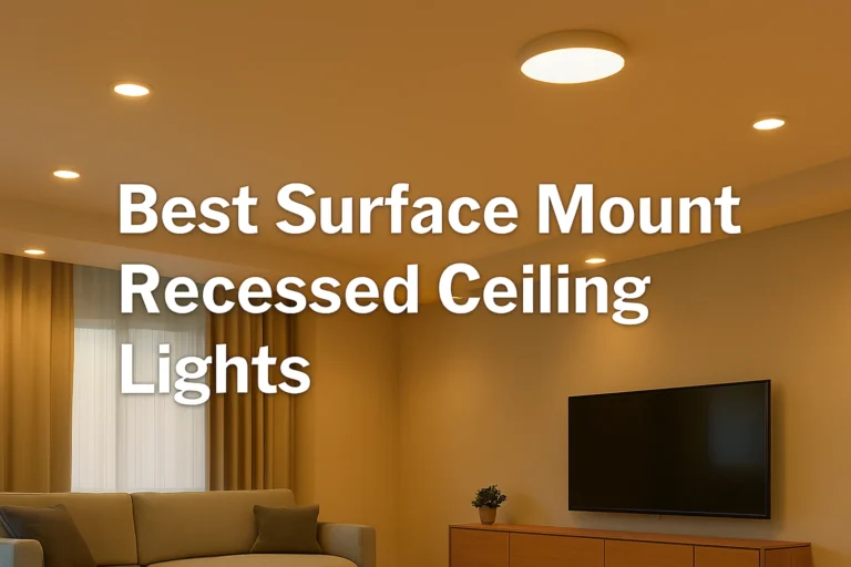 Best Surface Mount Recessed Ceiling Lights: Modern Illumination for Shallow Ceilings
