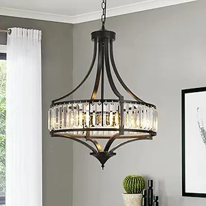 20, Modern Farmhouse Crystal Chandelier