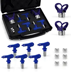 Airless Paint Nozzle Set (Reversible 5-Piece Basic Kit)