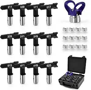 Airless Paint Spray Tip Set (12-Piece Professional Kit)
