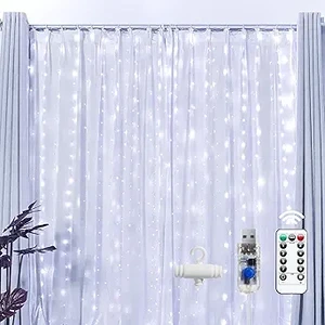 Brightown Warm White LED Fairy Curtain Lights (1)