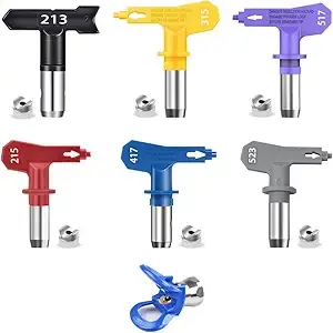 JXZSJ 8-Piece Airless Paint Sprayer Nozzle Kit