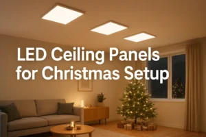 LED ceiling panels for christmas setup