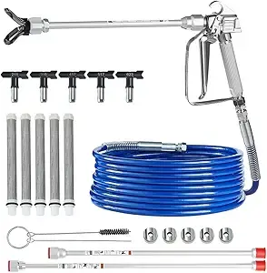 VEVOR Airless Paint Spray Gun & Hose Kit (25 ft – 3600 PSI)