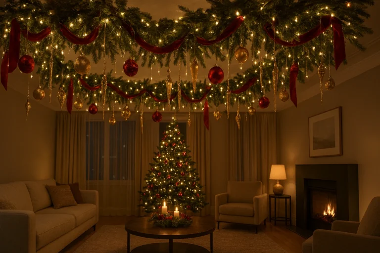 Holiday Ceiling Makeover Ideas for Modern Christmas Décor