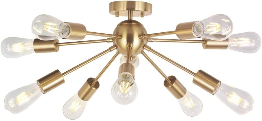 Sputnik Modern Brass Fixture
