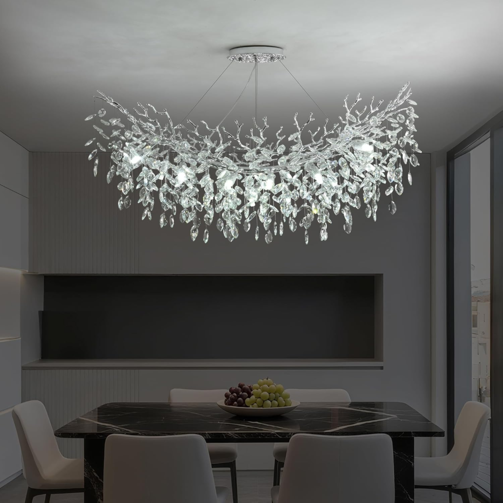 Modern Crystal Raindrop Chandelier