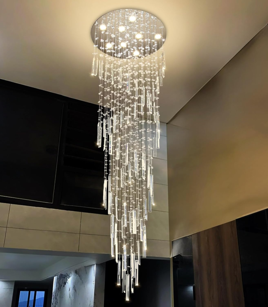 Modern Crystal Raindrop Chandelier