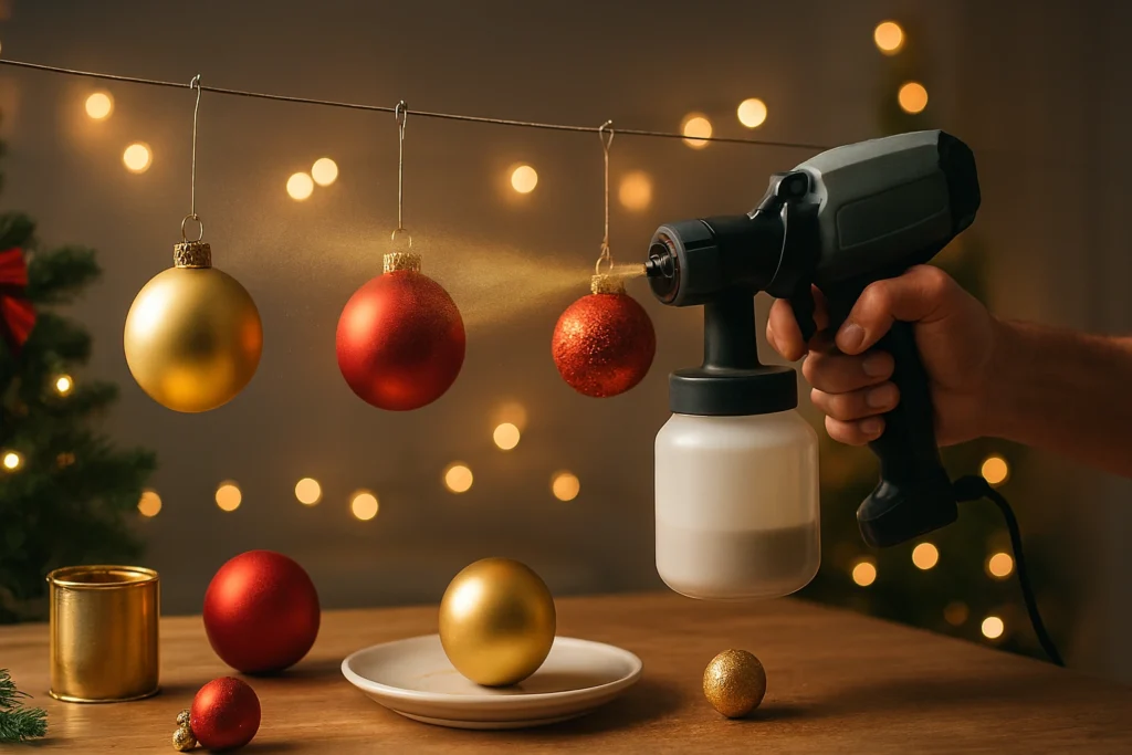 paint sprayers for christmas decorations