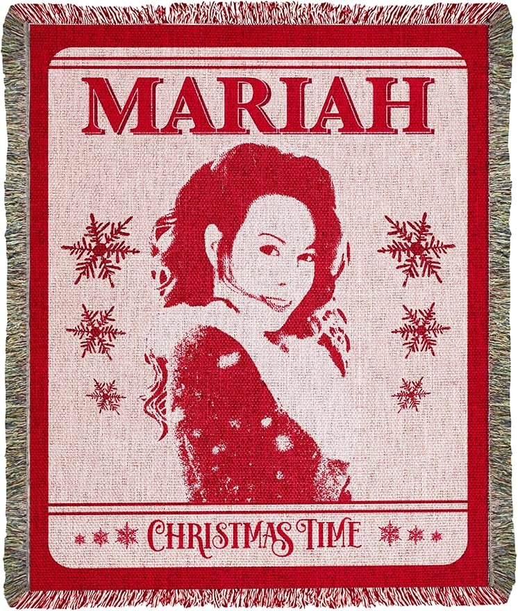 Mariah Carey Official Christmas Woven Blanket