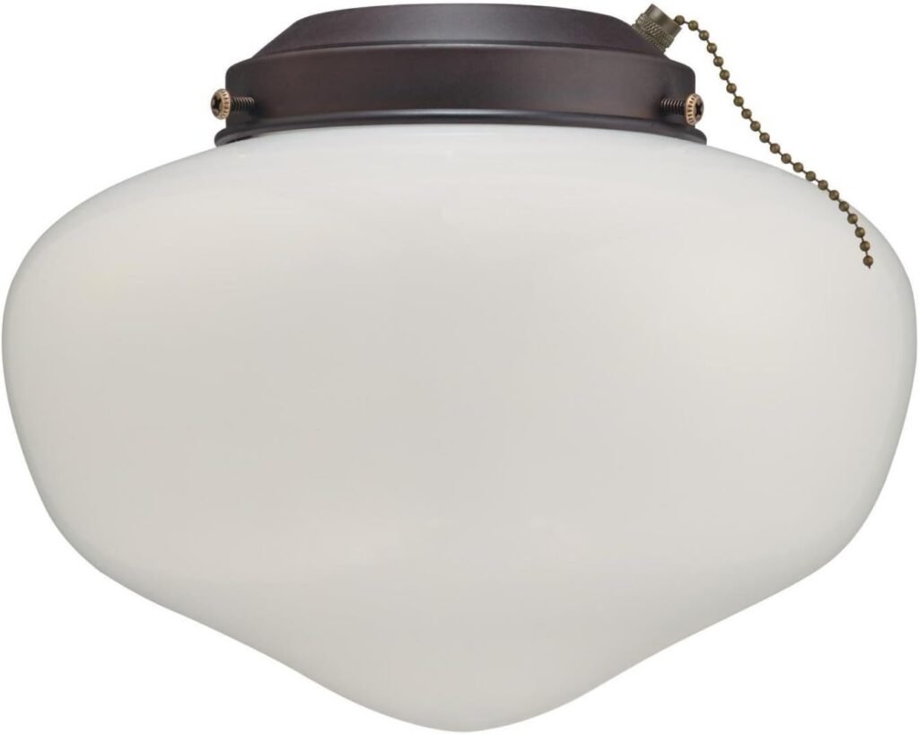 Westinghouse 7784600 LED Schoolhouse Indoor-Outdoor Energy Star Ceiling Fan Light Kit