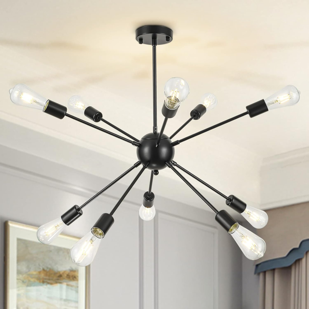 8-Light Modern Sputnik Chandelier