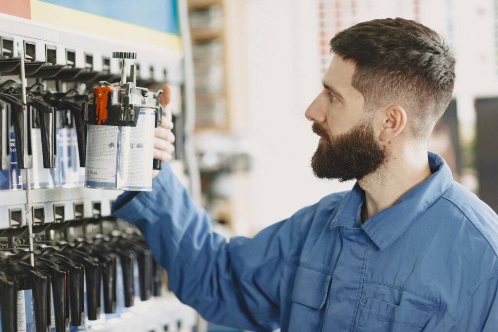 comparison between the spray guns