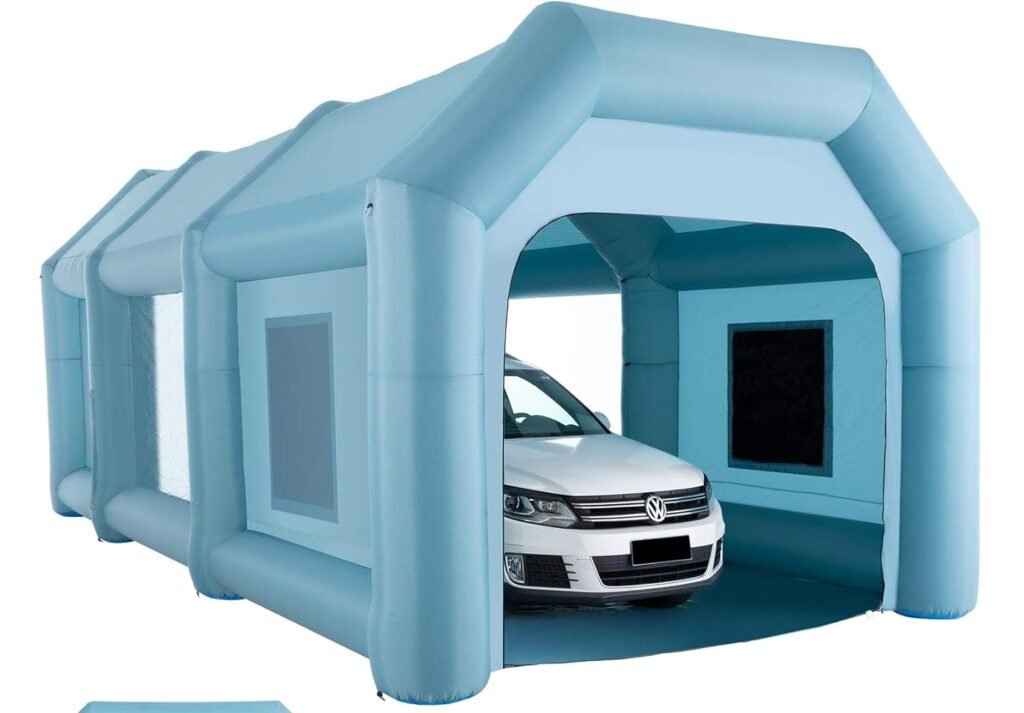 Orion Motor Tech portable inflatable paint booth DIY car painting setup at home